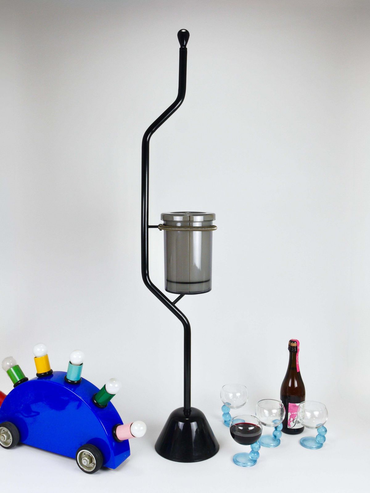 Achille Castiglioni Zanotta Servino Wine Bottle Cooler, Ice Bucket, Italy, 1987 photo furniture