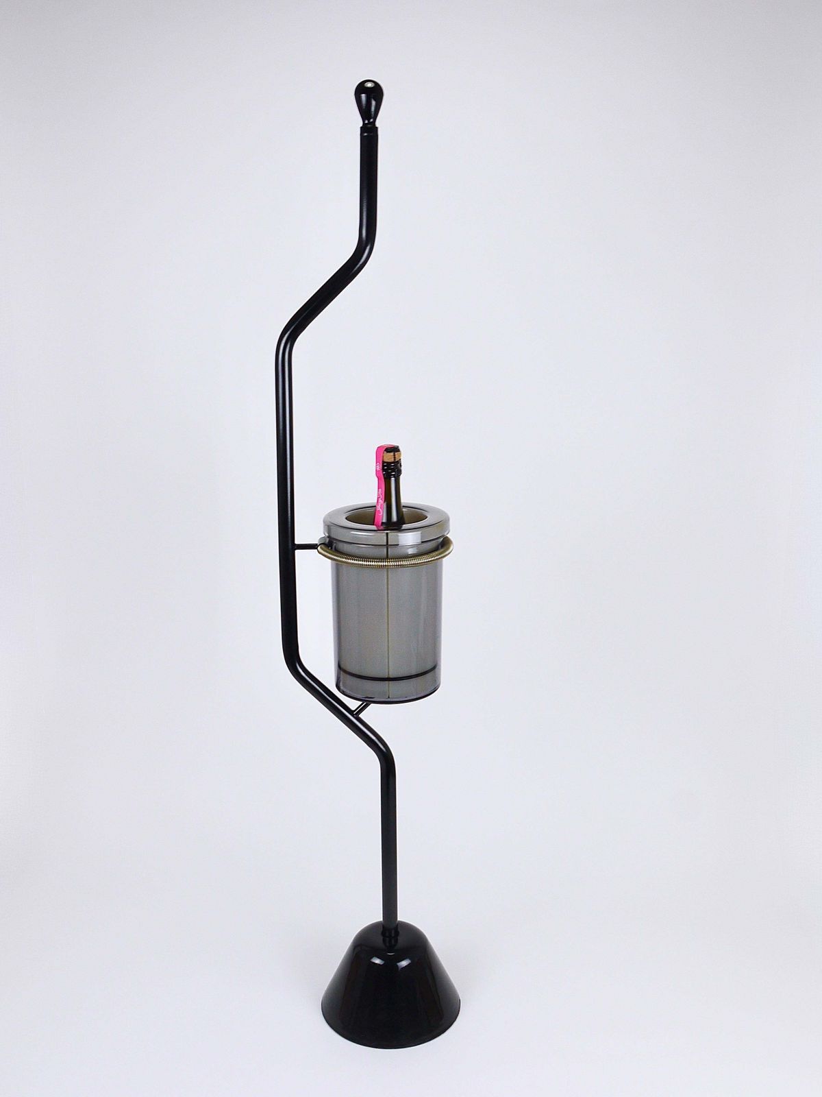 Home Decor Achille Castiglioni Zanotta Servino Wine Bottle Cooler, Ice Bucket, Italy, 1987 photo