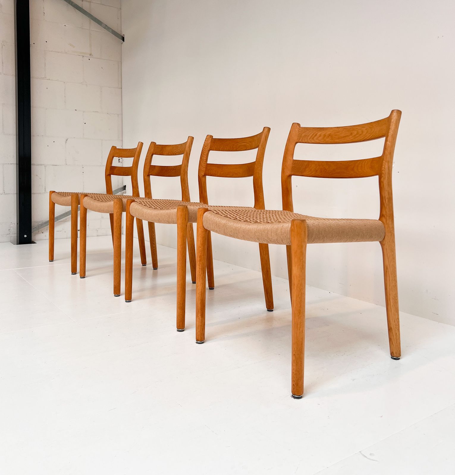 Set Of 4 Model 84 Chairs By Niels Otto Møller, 1960s photo for sale