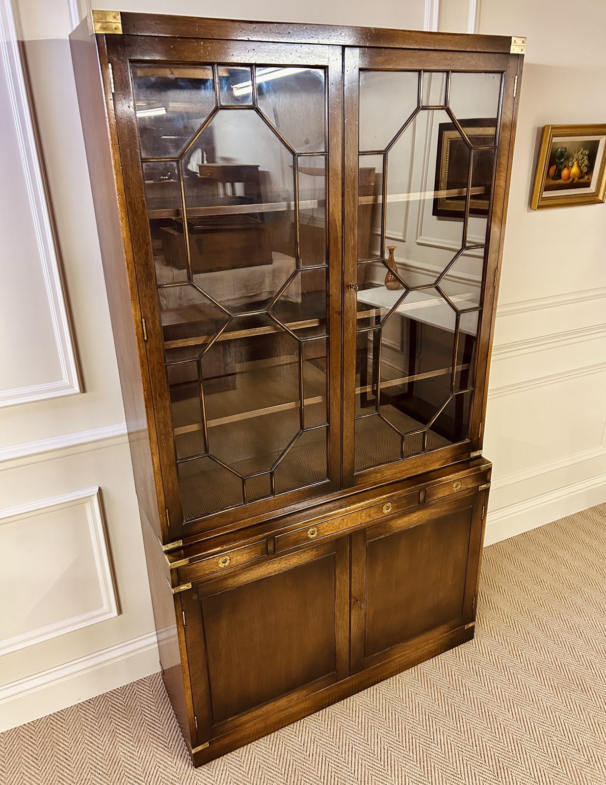 Campaign Style Library Bookcase Astragal Glazed Bevan Funnell photo furniture