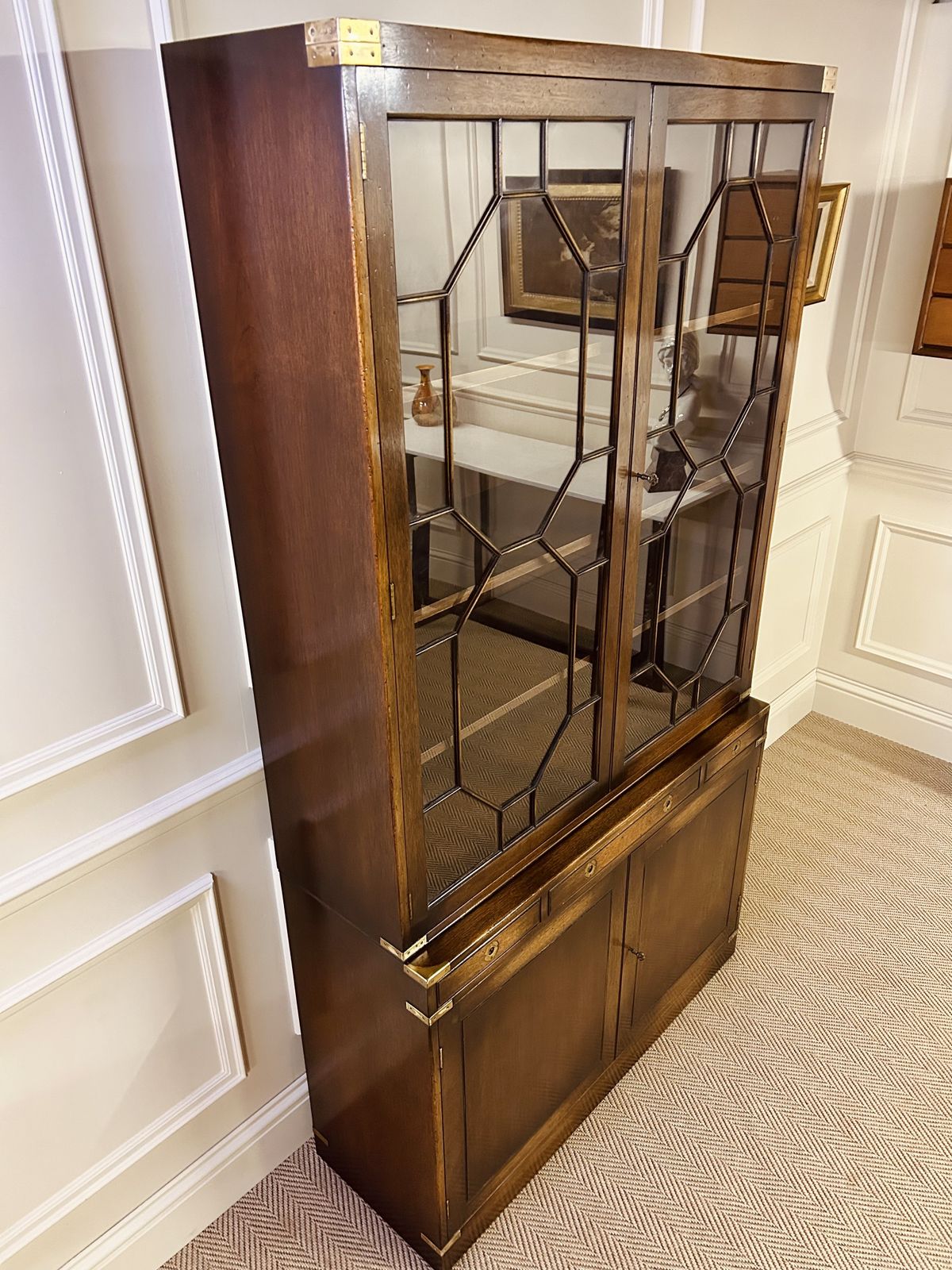 Campaign Style Library Bookcase Astragal Glazed Bevan Funnell photo for sale