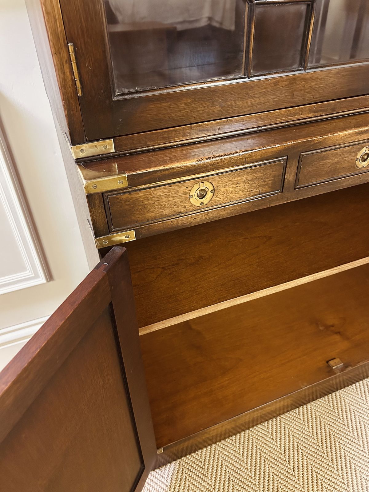 photo vinterior Campaign Style Library Bookcase Astragal Glazed Bevan Funnell