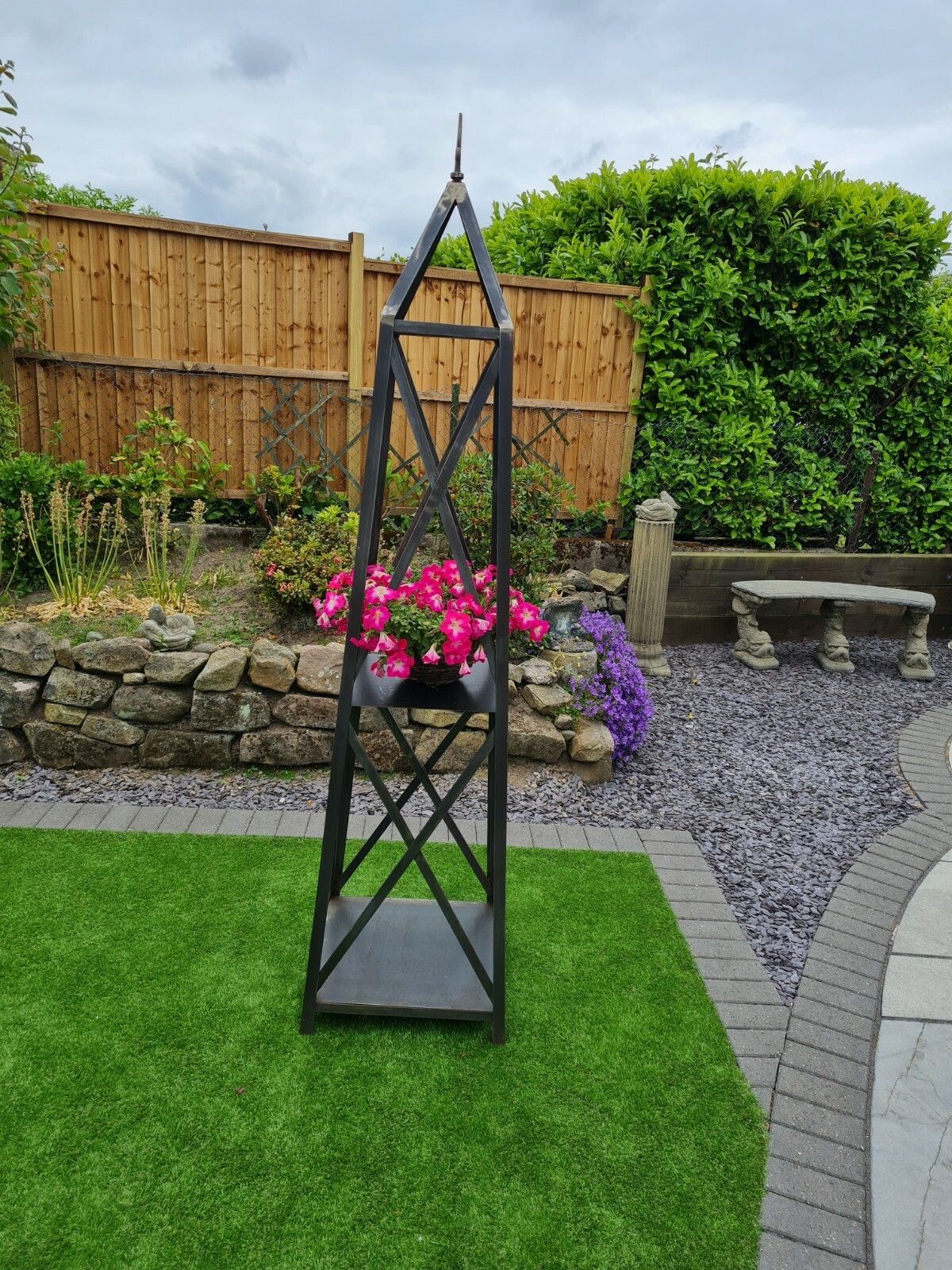 Obliesk Plant Climb Sculpture Blacksmith Made England Delivery Available 0247 photo for sale