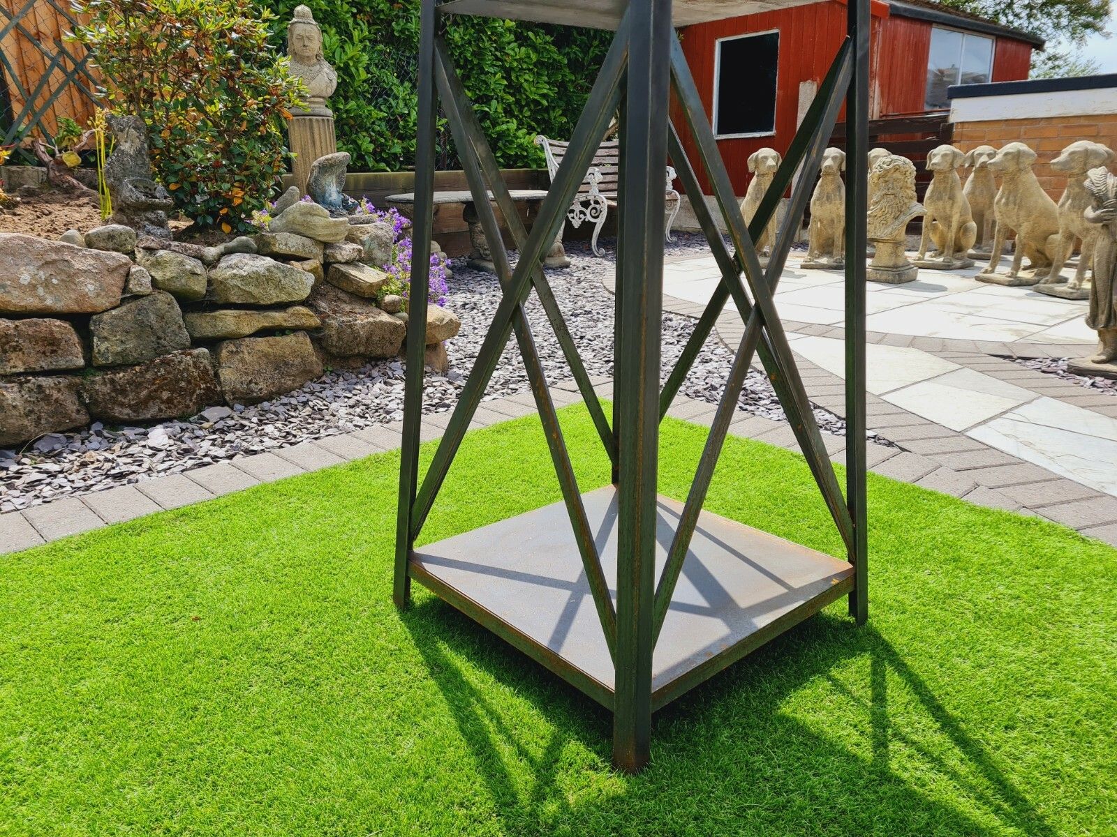 Garden Decor Obliesk Plant Climb Sculpture Blacksmith Made England Delivery Available 0247 photo