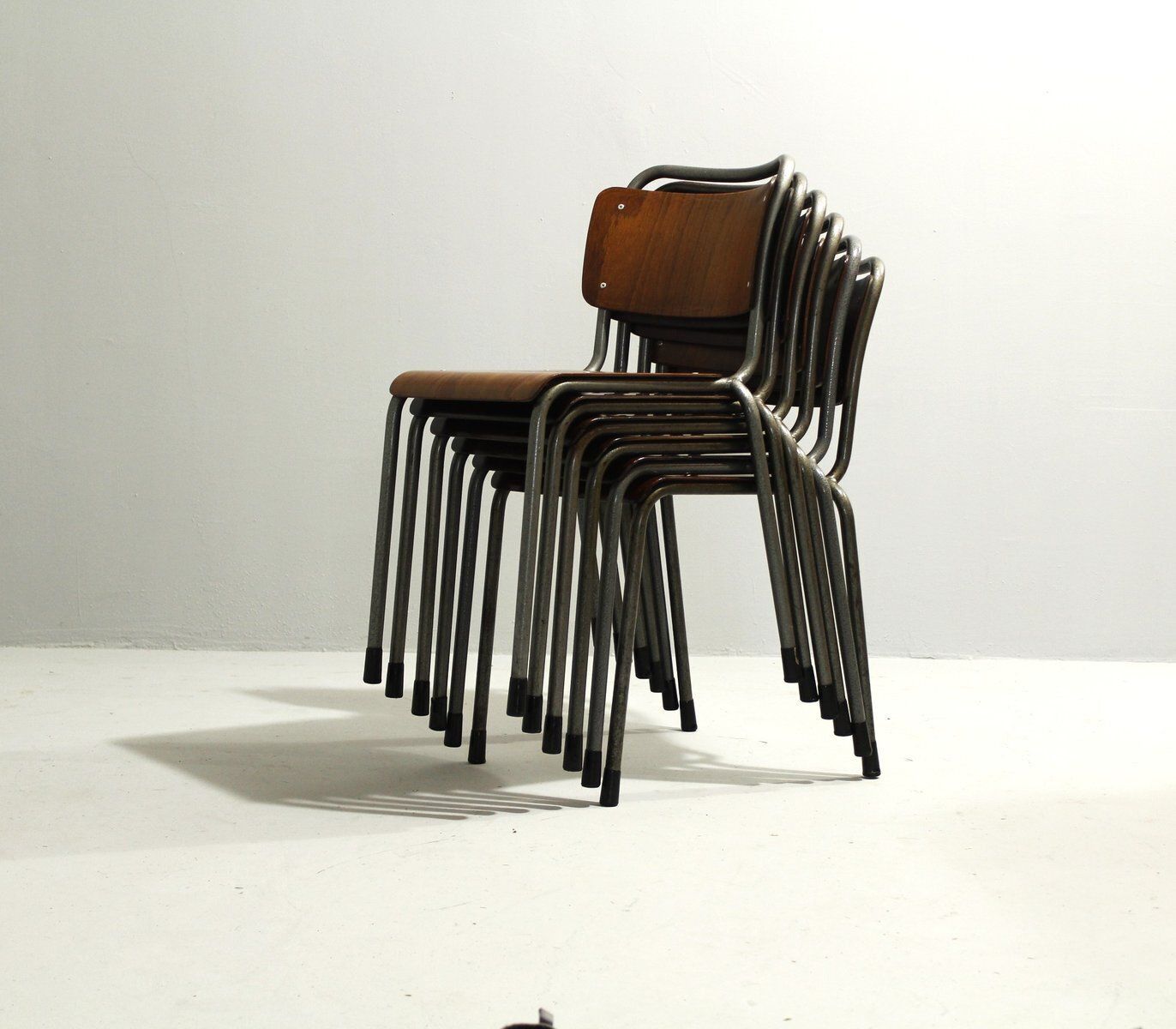 Model 106 Chairs By W. H. Gispen For Delft, 1950s, Set Of 6 photo furniture