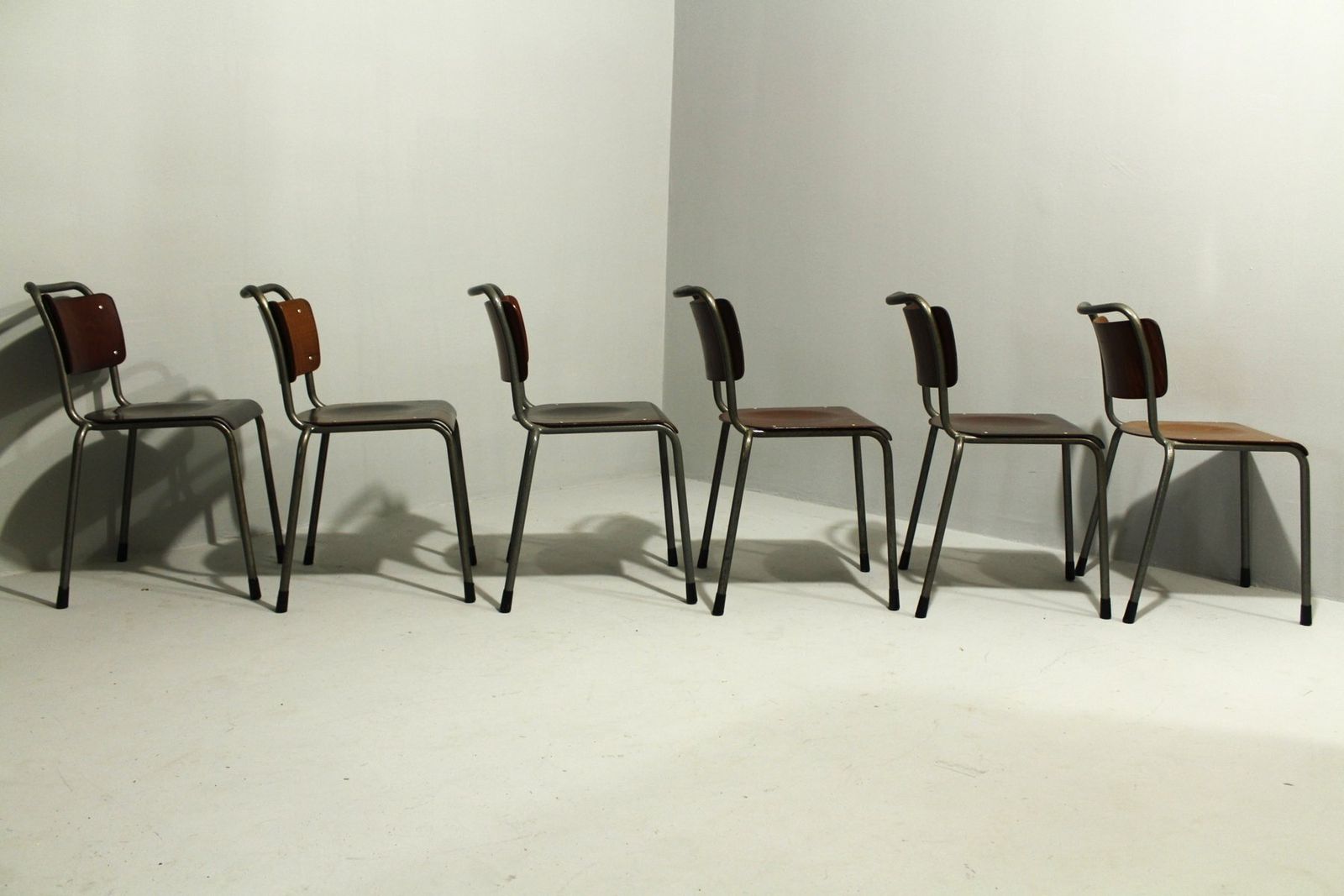 920.0 Model 106 Chairs By W. H. Gispen For Delft, 1950s, Set Of 6 photo