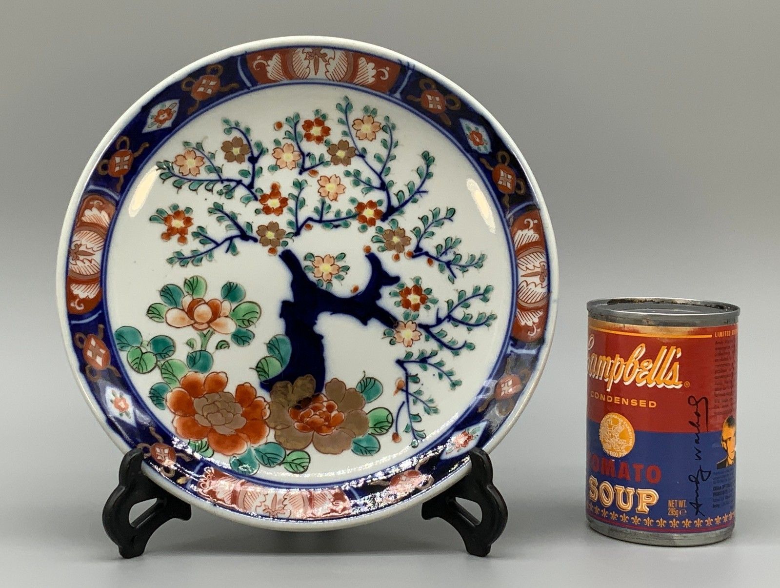 Japanese Arita Porcelain Charger Dish Imari 19th Century Antique Plate photo for sale