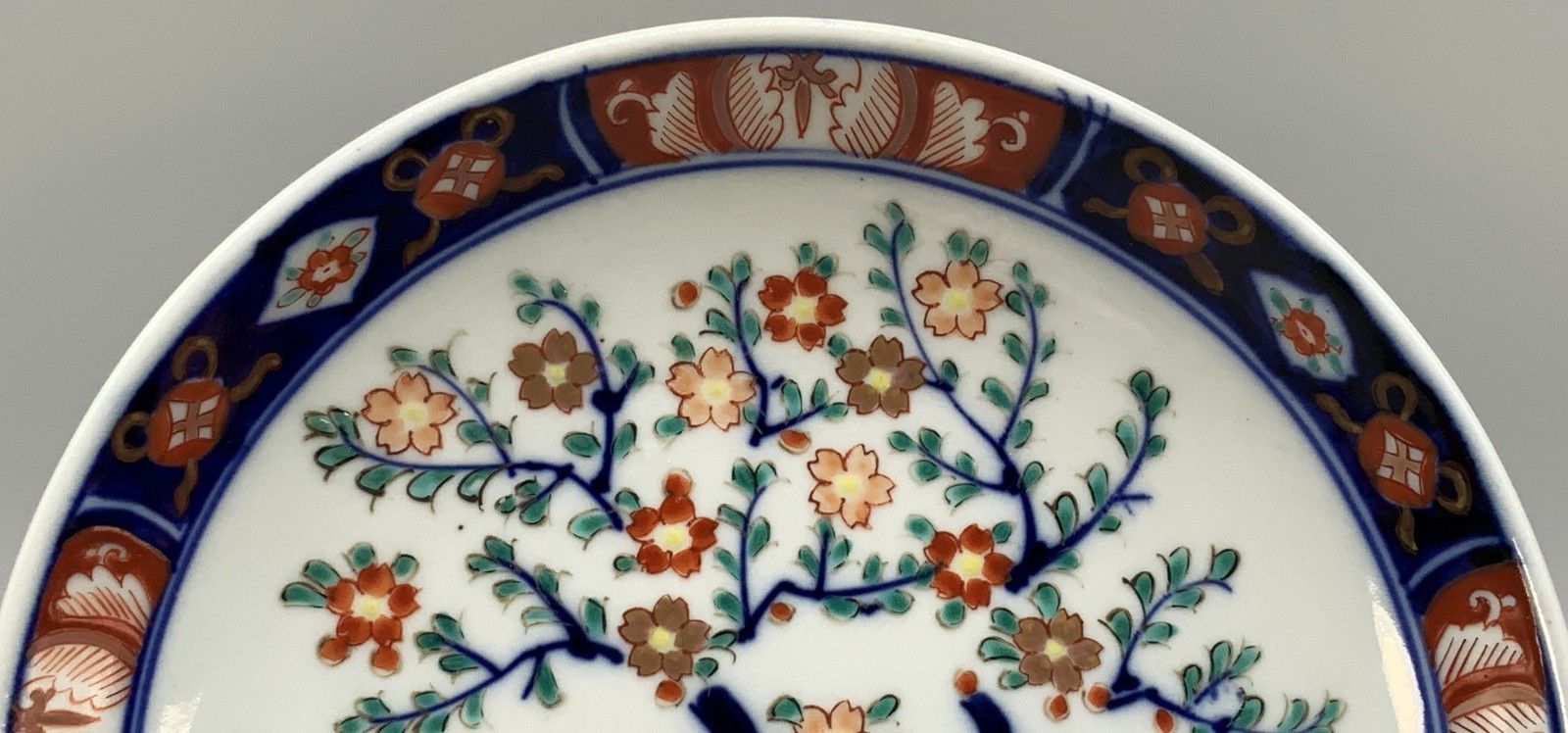 Japanese Arita Porcelain Charger Dish Imari 19th Century Antique Plate photo 195.0