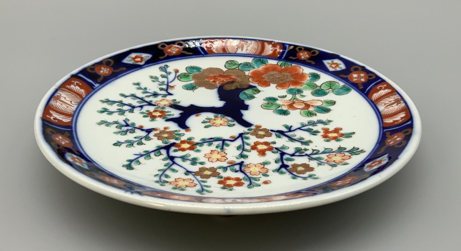 photo vinterior Japanese Arita Porcelain Charger Dish Imari 19th Century Antique Plate