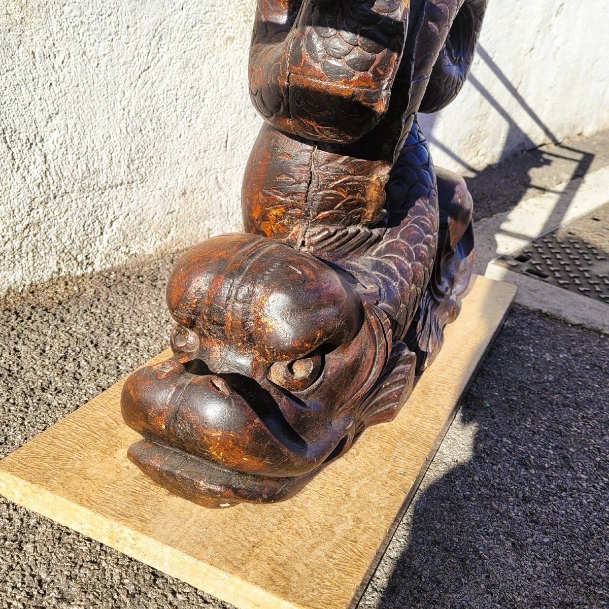 Coffee Table, 160cm Long, Marbre And Carved Wood, 18th Century photo buy
