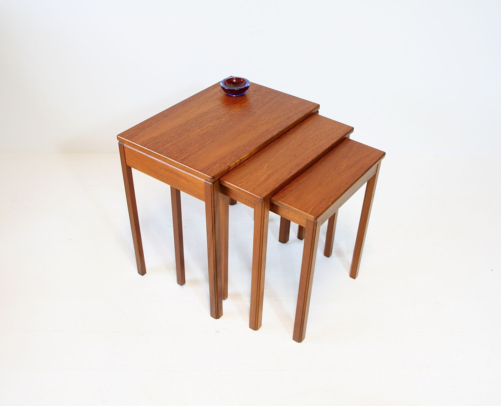 McIntosh Nest Of Tables   Mid Century Teak C.1970 photo vintage