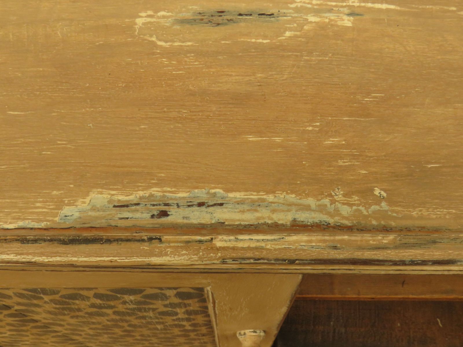 Shabby Chic Cupboard With Stencilled Detailing photo vintage