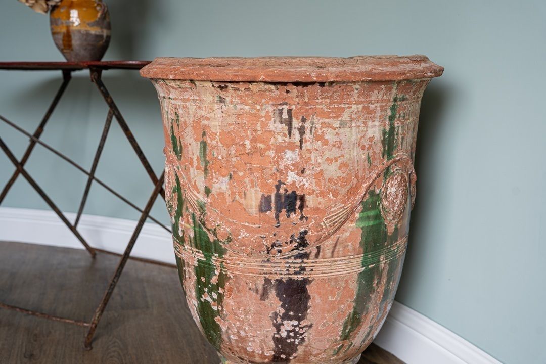 Antique French Anduze Vase, 1900s photo vintage