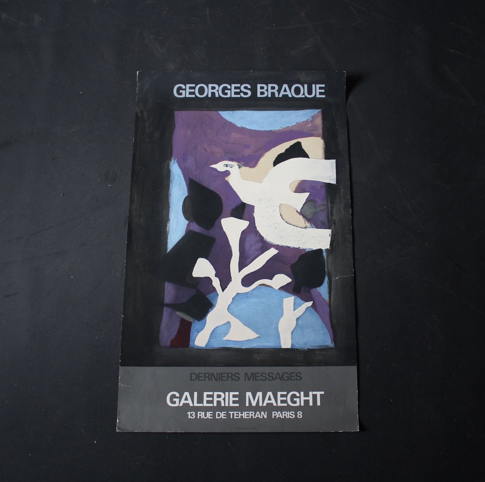 George Braque 1978 Vintage Lithograph Poster photo for sale