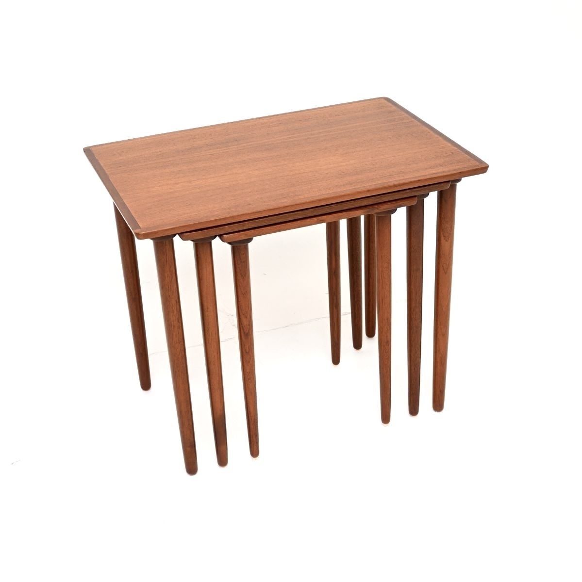 Danish Vintage Teak Nest Of Three Tables