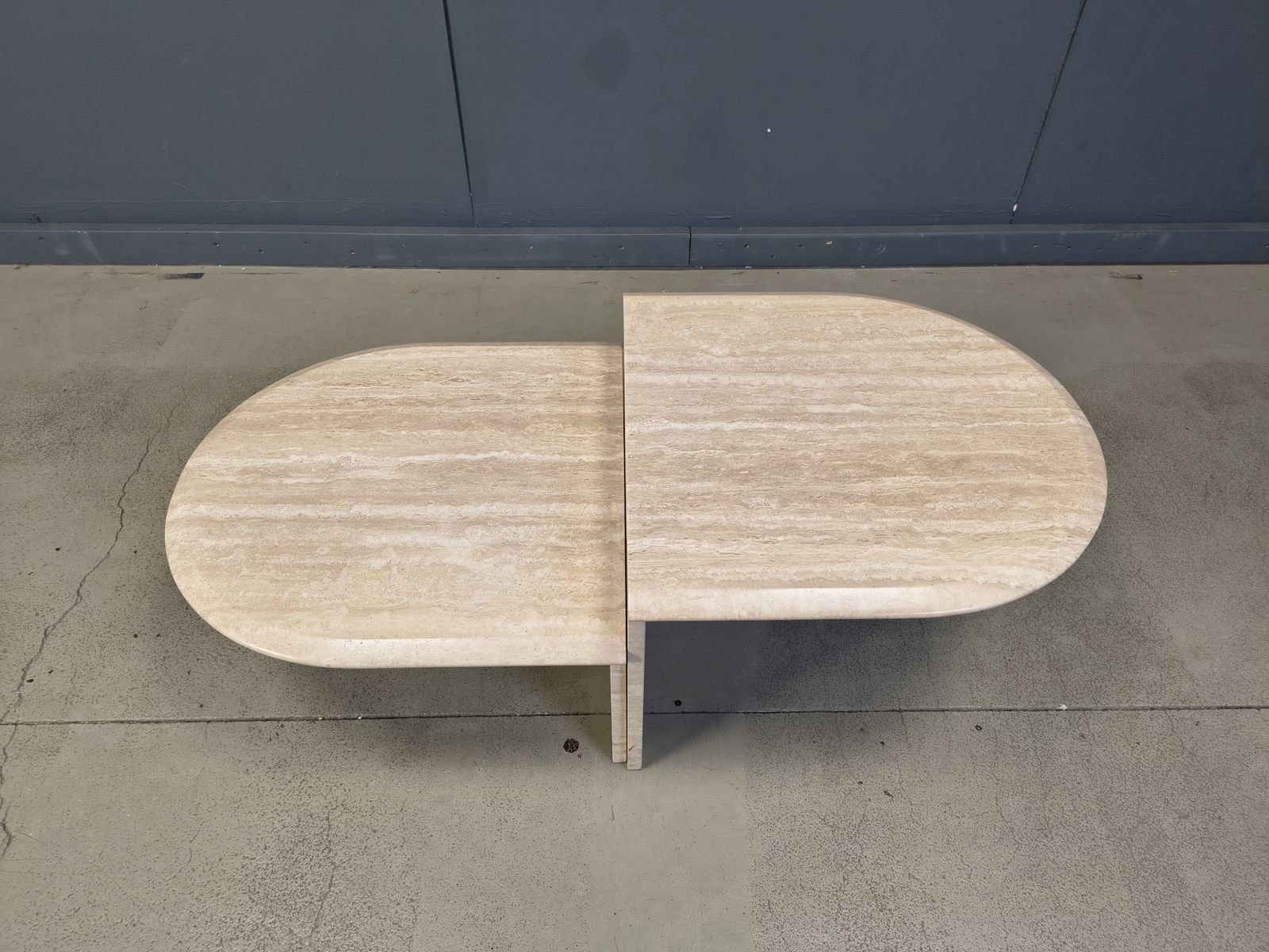 Pair Of Vintage Travertine Coffee Tables Or Side Tables, 1970s photo furniture