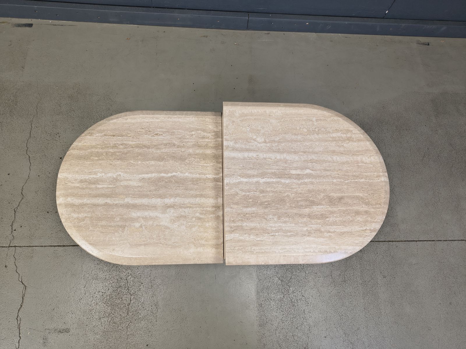 Pair Of Vintage Travertine Coffee Tables Or Side Tables, 1970s photo for sale