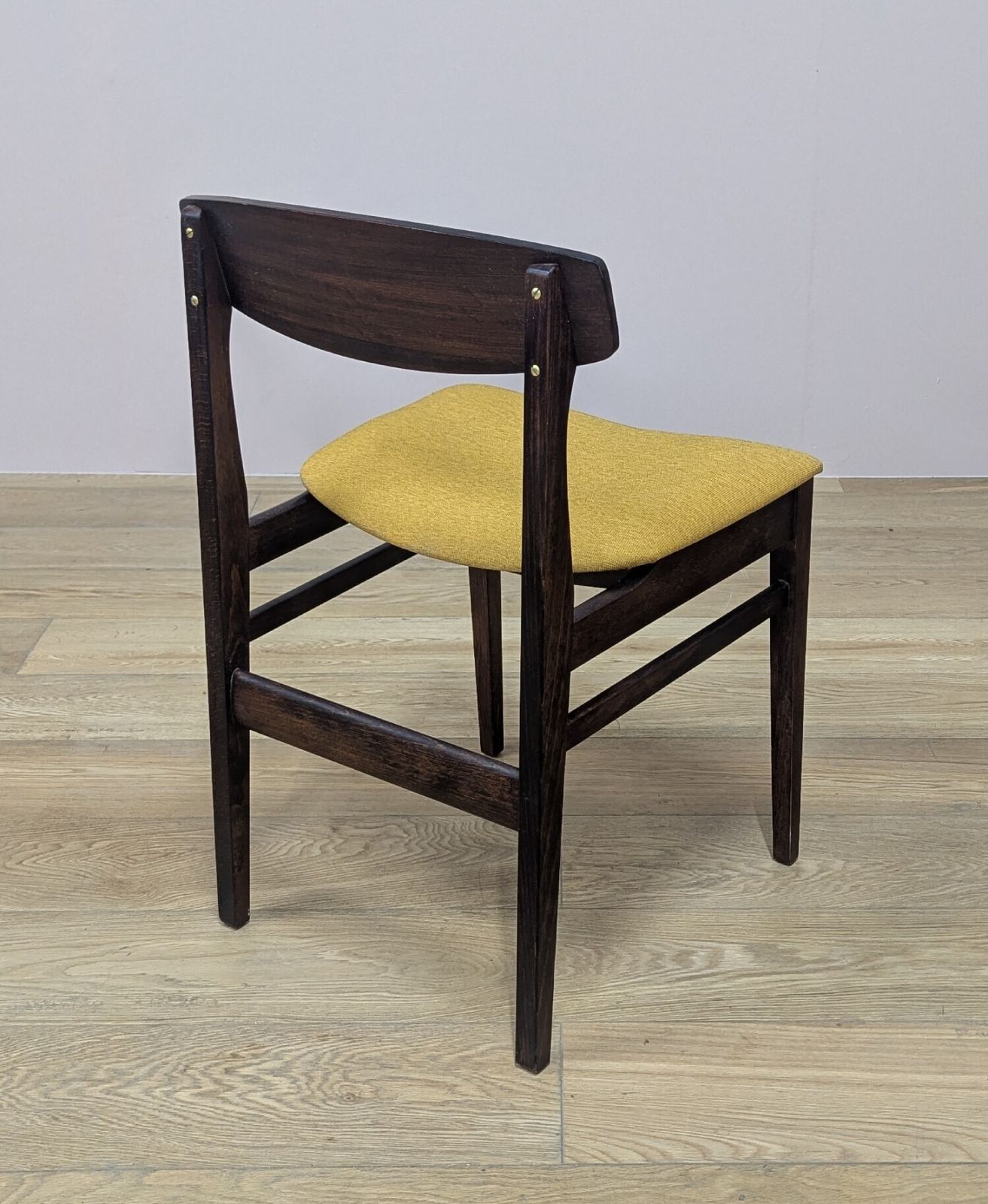 photo furniture Set Of Four 1960's Beautility Teak Dining Chairs   New Upholstery