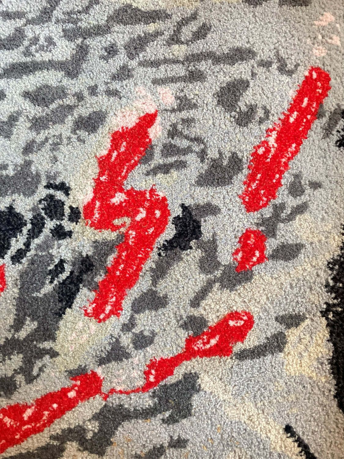 Bernard Quentin Le Passage Du Temps Hand Tufted Wool Art Tapestry France 1998 photo buy