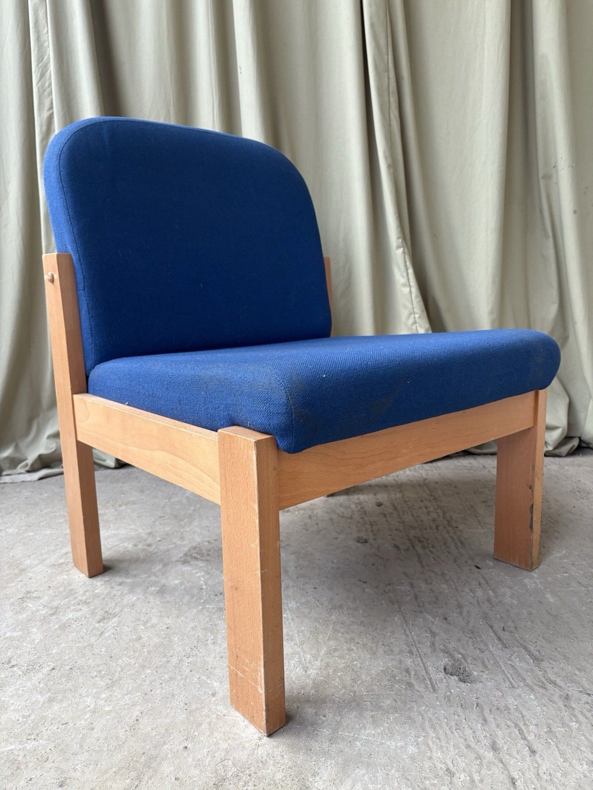 Vtg Late Mid Century Modernist Studio Lounge Chair Scandi Retro Modernist R1073 photo 74.75