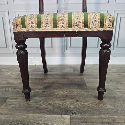 Antique Mahogany Side Chair 19th Century William IV Period Bedroom Dining Carved photo buy