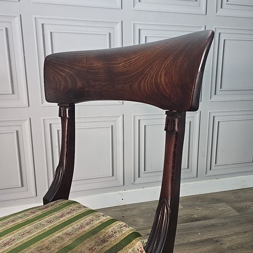 Antique Mahogany Side Chair 19th Century William IV Period Bedroom Dining Carved photo vintage