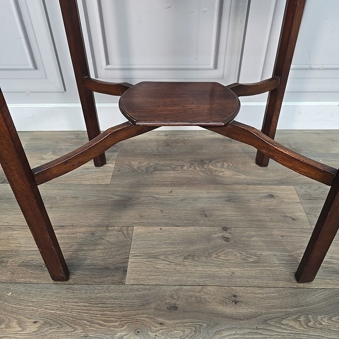 Antique Georgian Tea Table Mahogany Lamp Console Folding Games Card Wooden photo 240.0