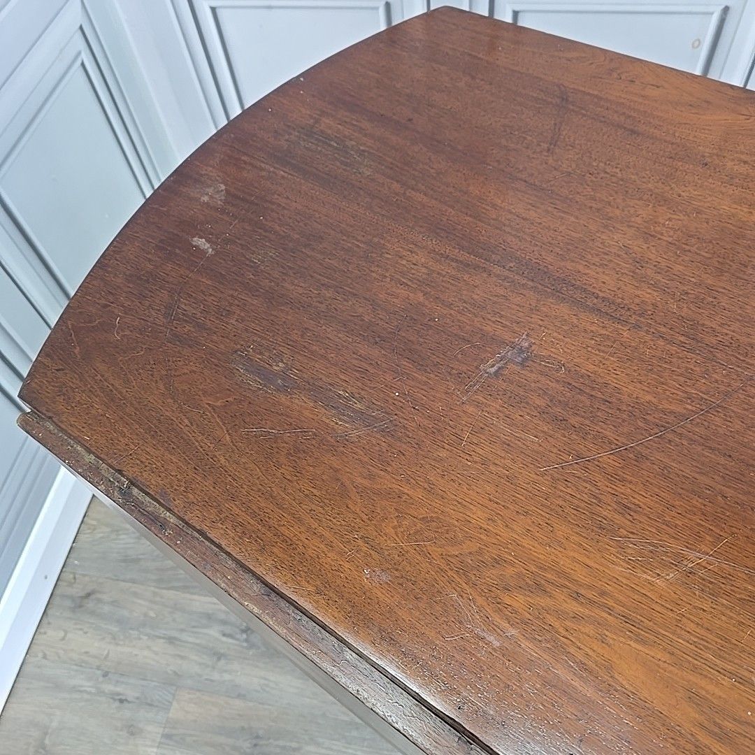 photo vinterior Antique Mahogany Pembroke Table – Georgian Victorian Drop Leaf Centre Drawers