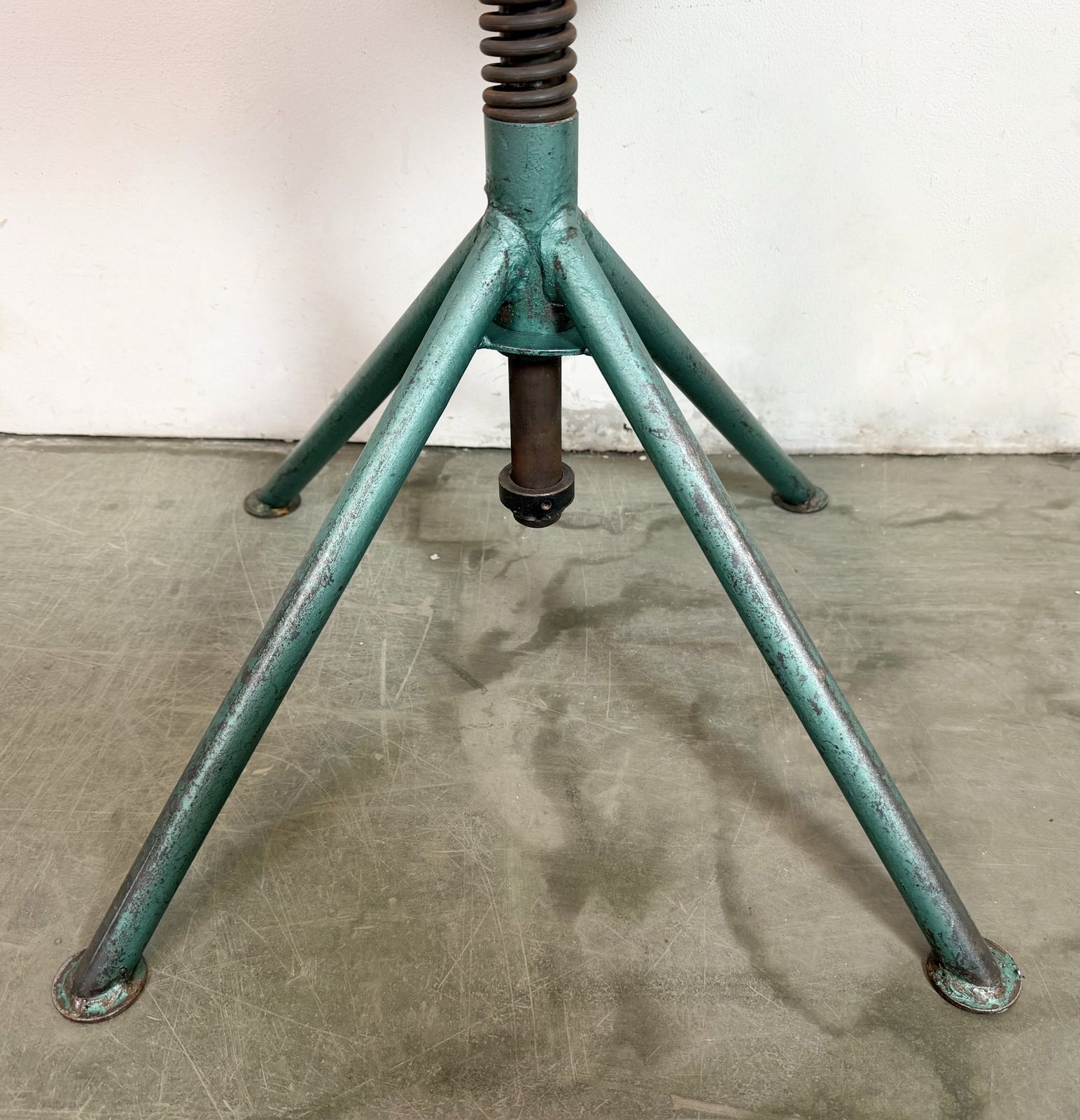 Dark Green Industrial Workshop Chair, 1950s, 15x photo vintage