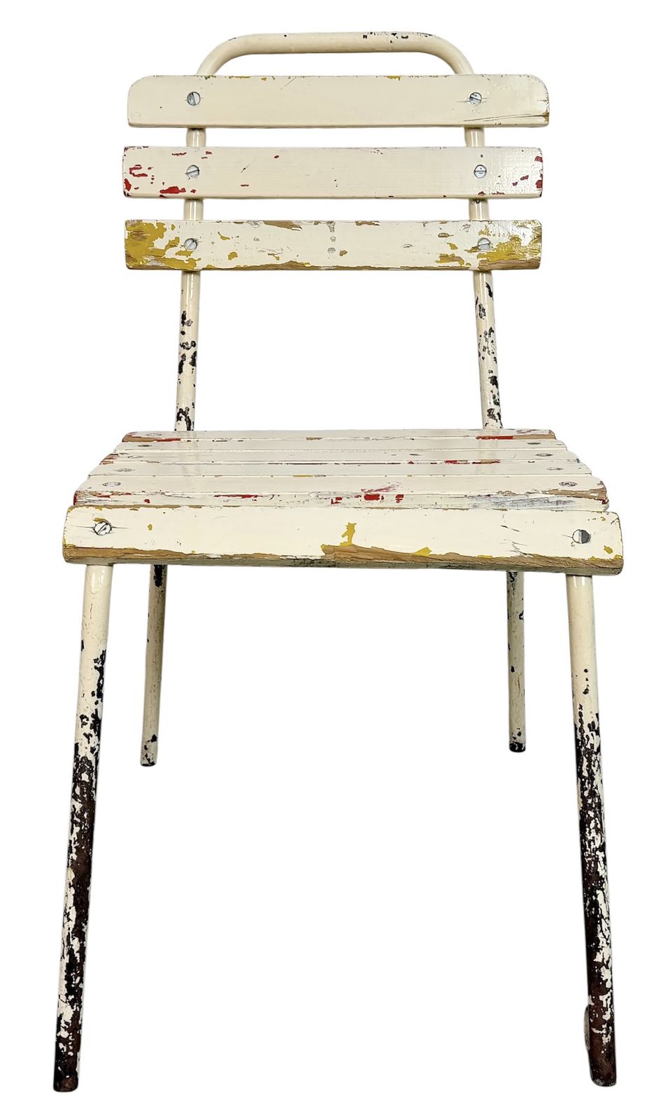 Vintage Beige Chair, 1960s, Iron