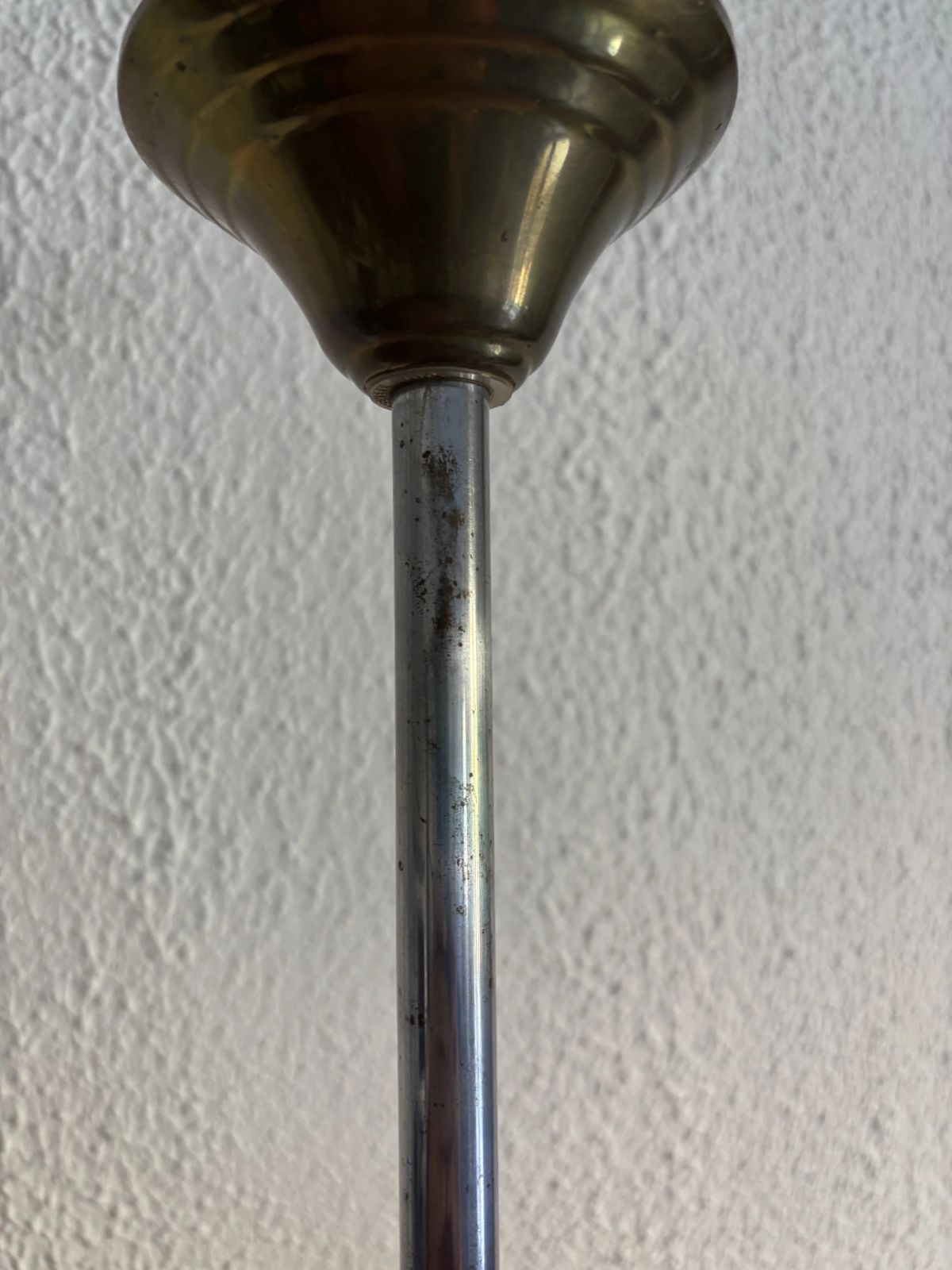 Suspension Vintage 1950 Coupole Verre Rose Plafonnier   39 X 40 Cm photo vinterior