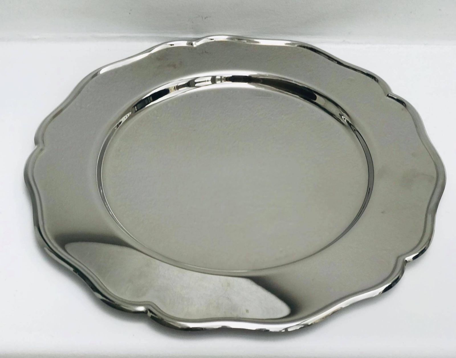 Jean Couzon Stainless Steel Charger Plates: Mid Century Modern Dinner (Set Of 3) photo Home Decor