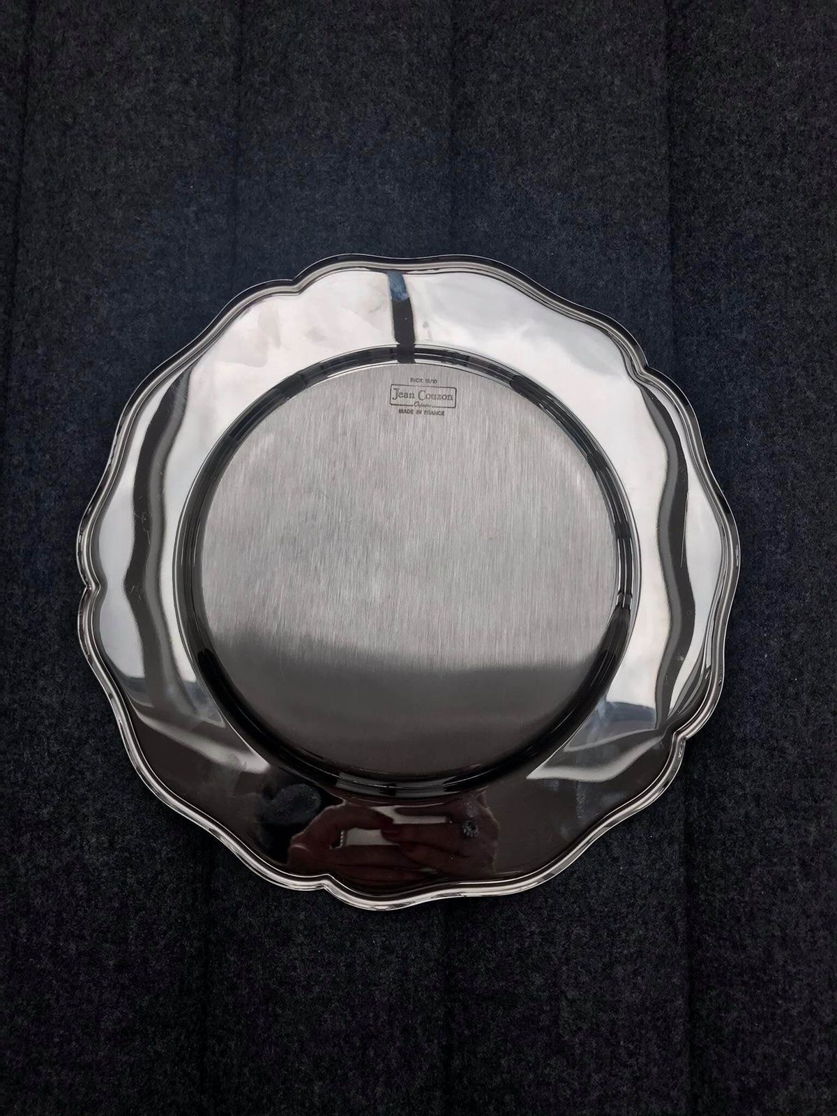 Jean Couzon Stainless Steel Charger Plates: Mid Century Modern Dinner (Set Of 3) photo vinterior