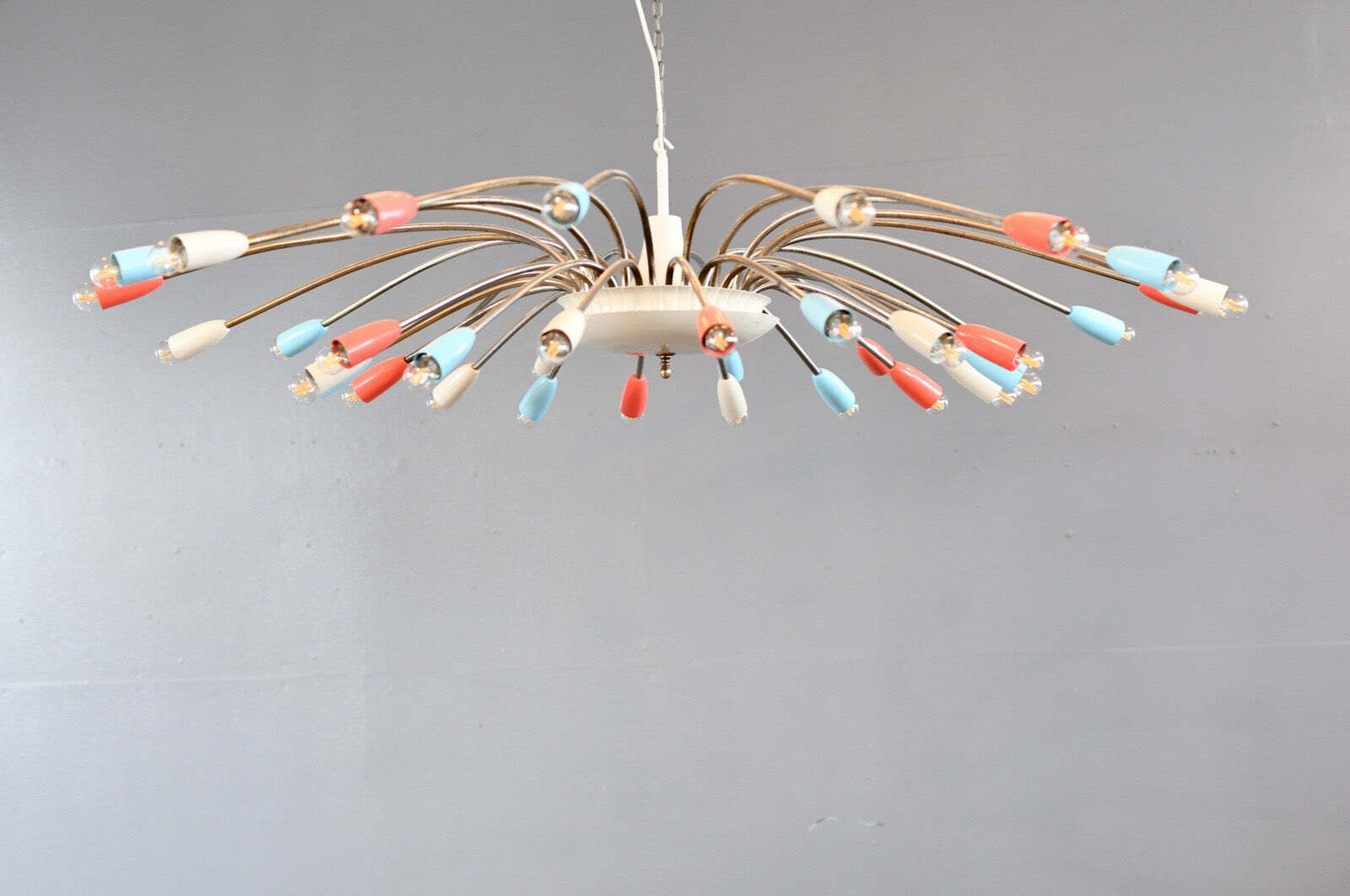Xl Mid Century Sputnik Chandelier Circa 1960s photo 3395.0
