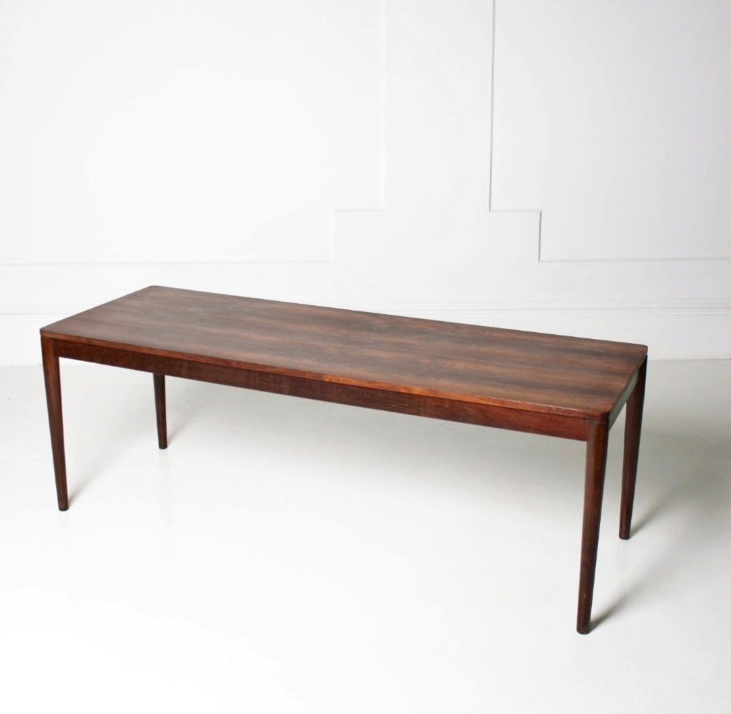 Large Danish Mid Century Rosewood Coffee Table
