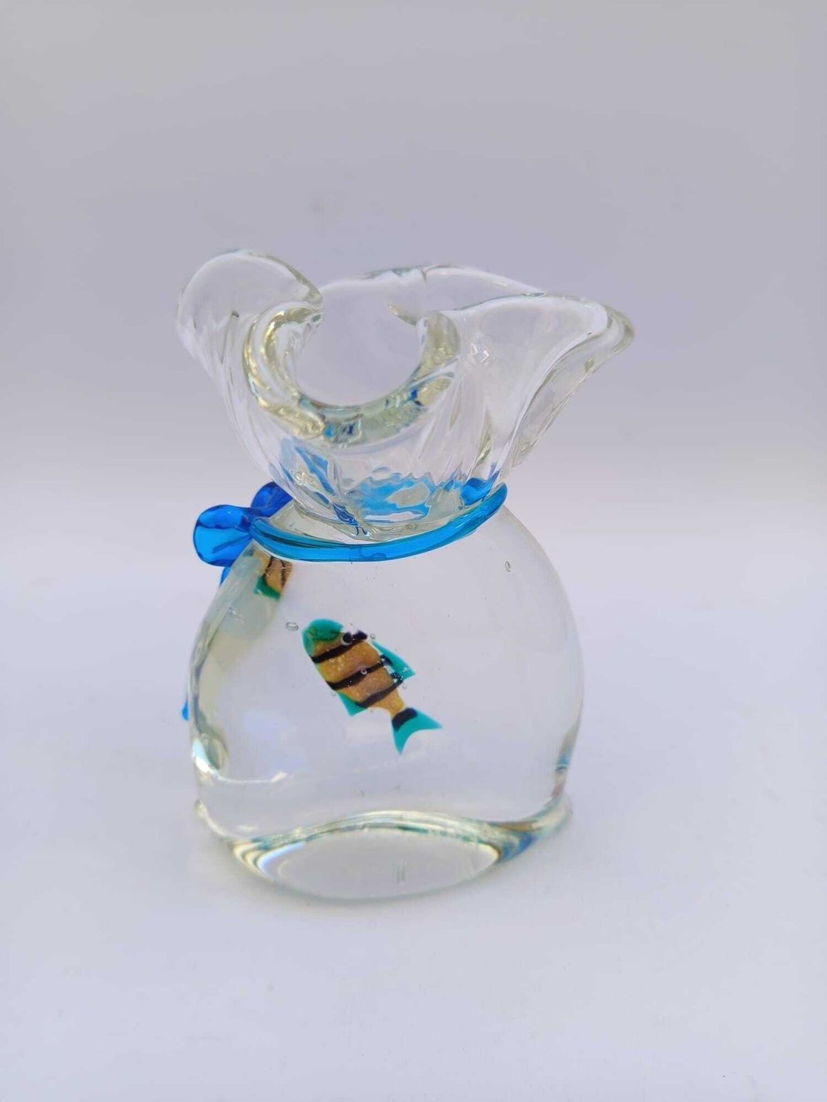 Vittorio Costantini Bag With Rare Vintage Murano Glass Fish Aquarium photo Art