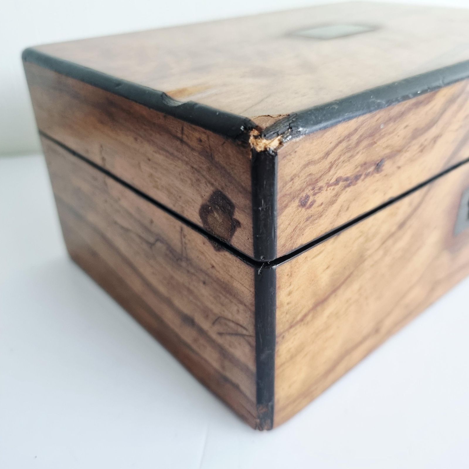 Antique Wooden Writing Or Jewellery Box photo 65.0