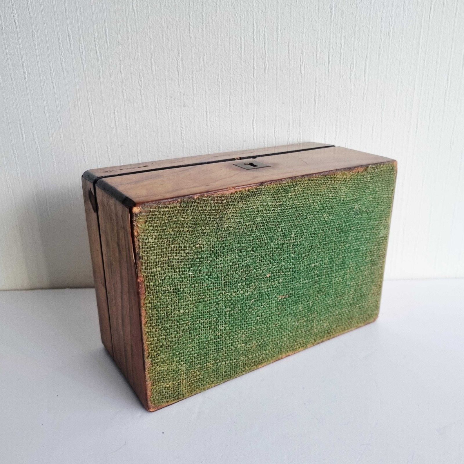 65.0 Antique Wooden Writing Or Jewellery Box photo