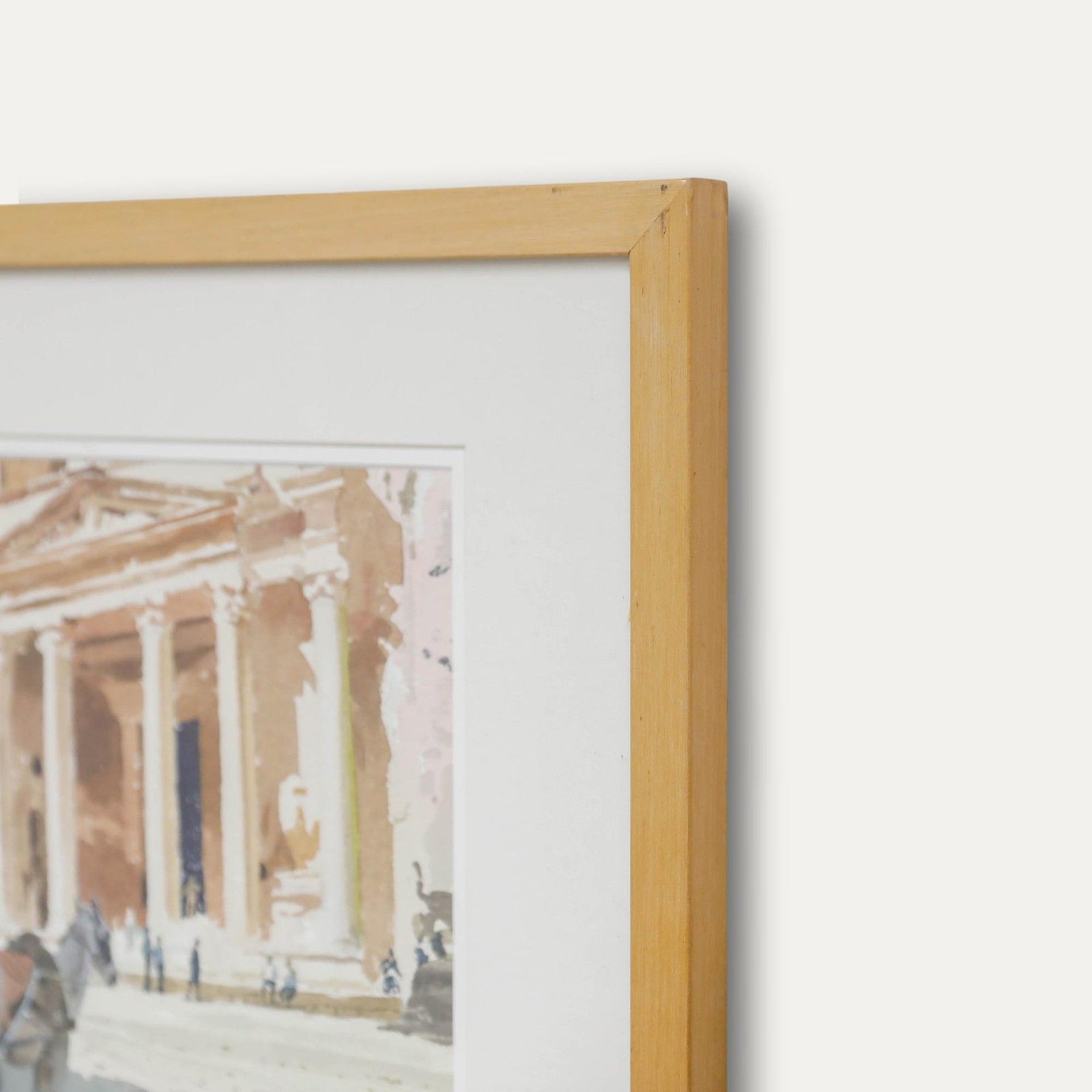 Gerald Woolley (B.1929) Framed 20th Century Watercolour, Al Khazneh, Jordan photo vinterior