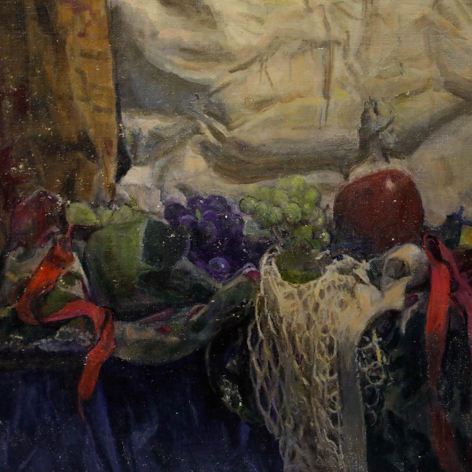 George Weissbort (1928 2013) 20th Century Oil, Fruit, Ribbon And Net photo Art