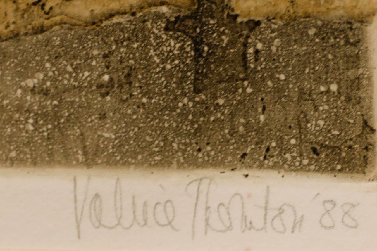 Valerie Thornton (1931 1991) 1988 Aquatint, Le Besset photo vinterior