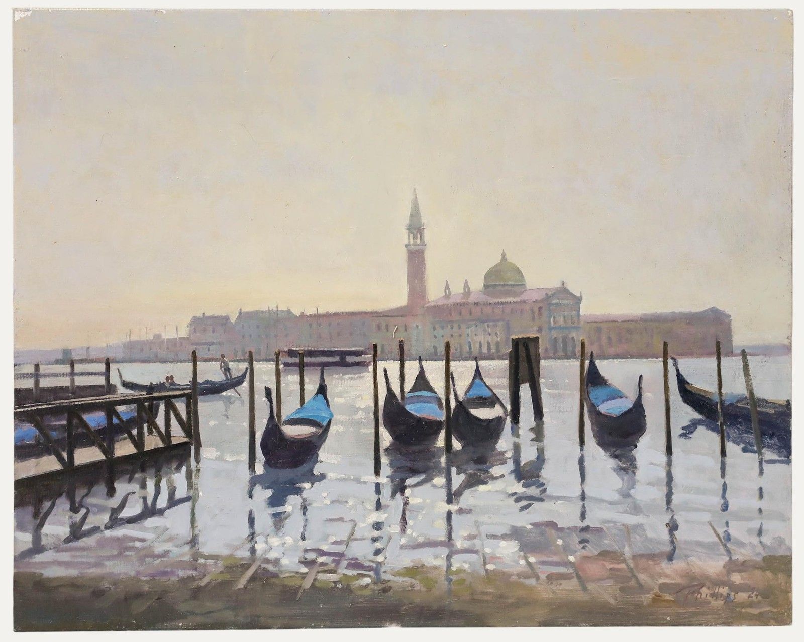 Peter Z. Phillips Contemporary Oil, Gondalas & Sunlight