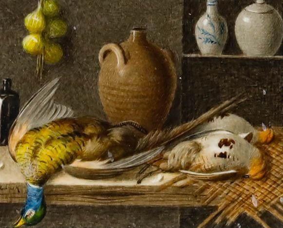 William Cruikshank (1848 1922) Watercolour, Game And Ceramics photo furniture