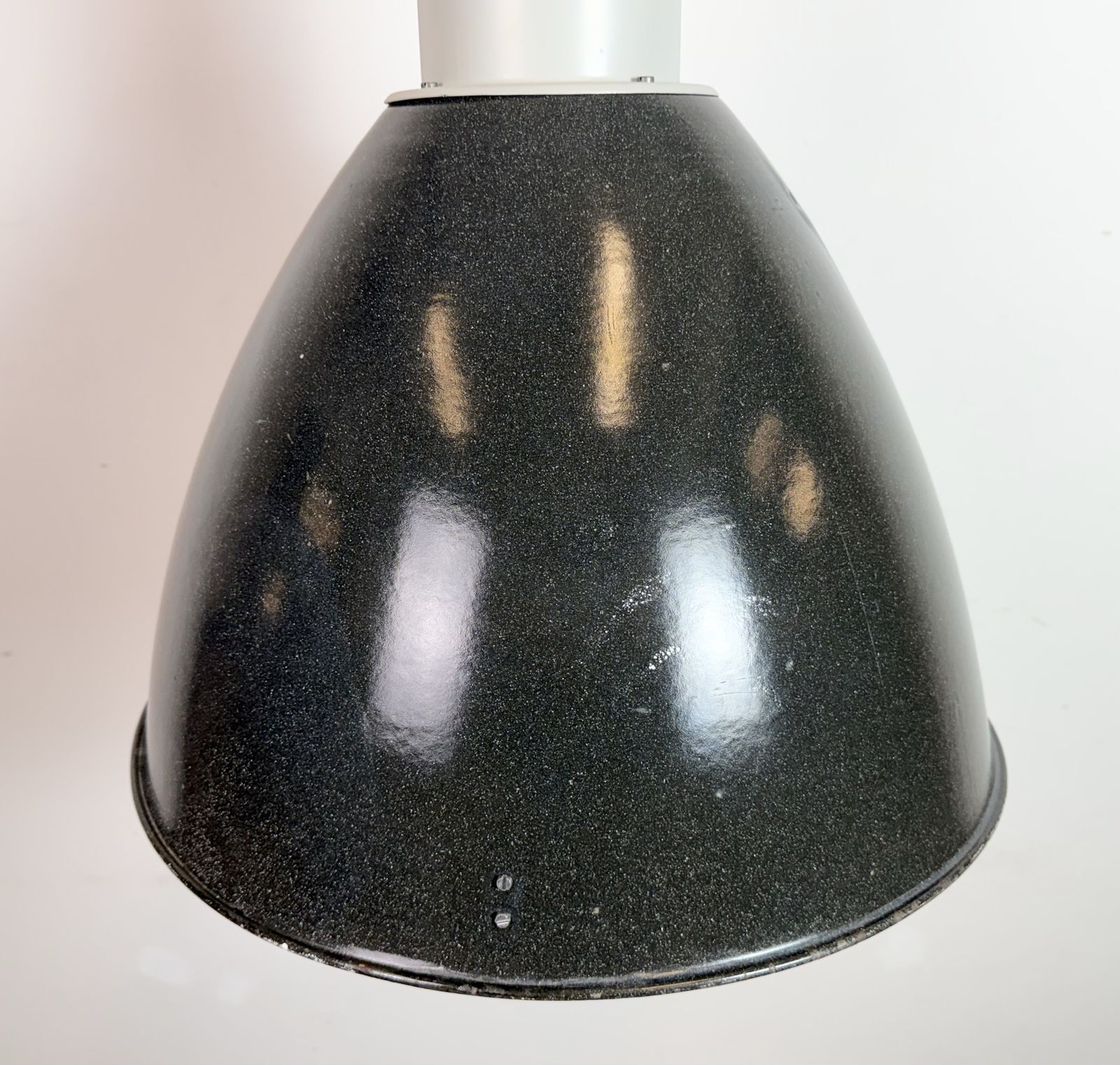 Large Industrial Enamel Factory Pendant Lamp From Elektrosvit, 1960s, 49x photo 199.0