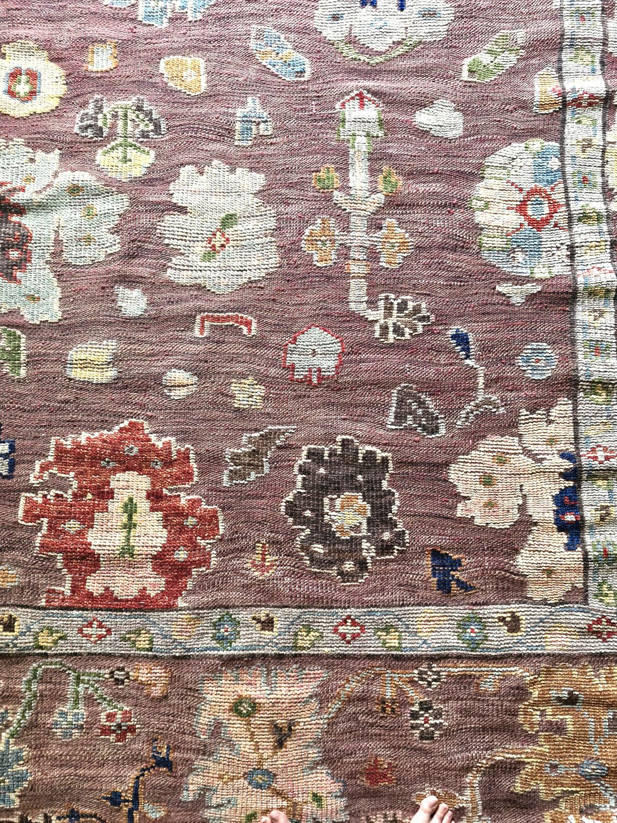 Graham And Green Lyla Hand Knotted Rug 300x200cms. Excellent Condition. photo for sale