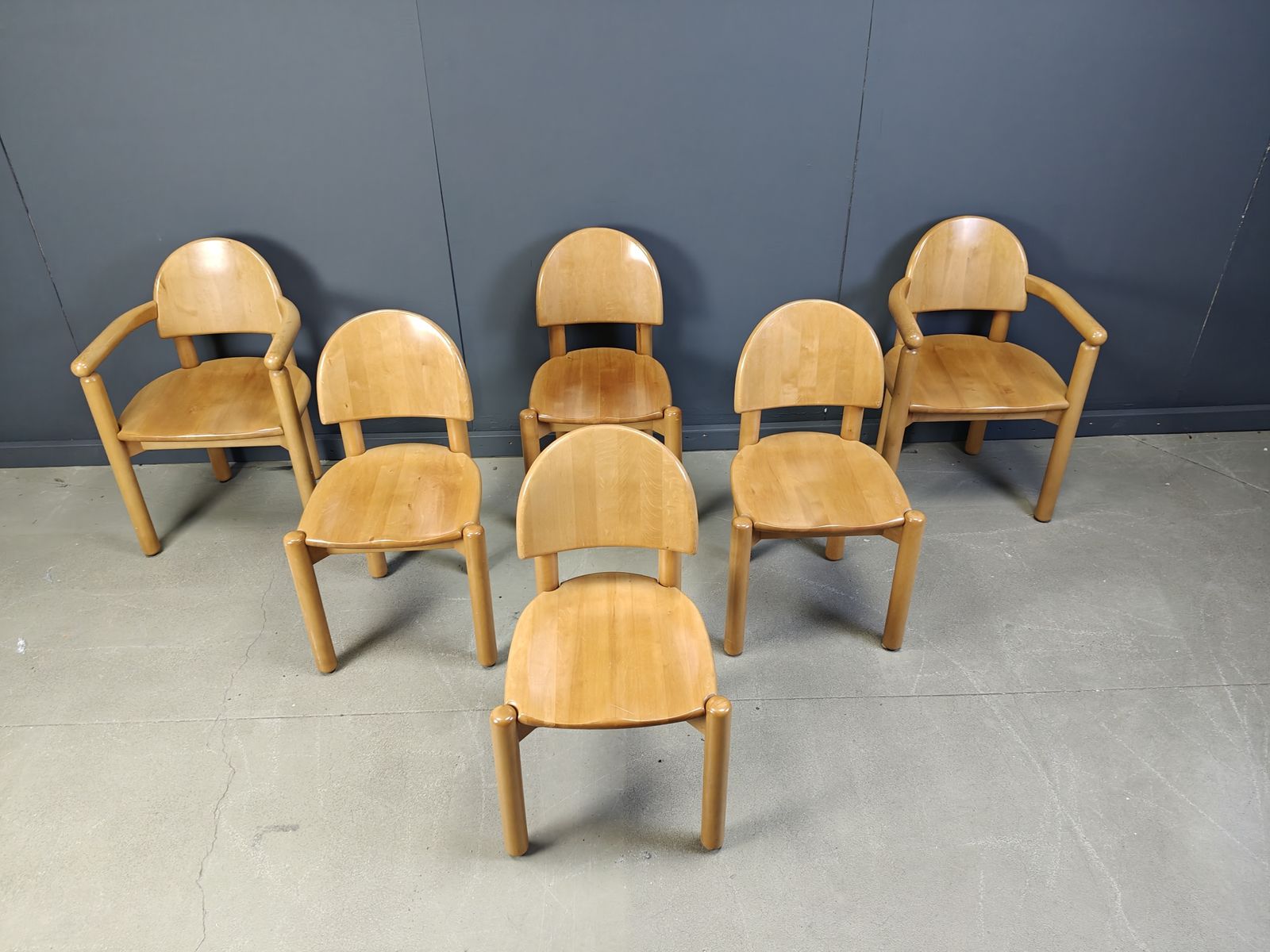 Set Of 6 Scandinavian Dining Chairs By Rainer Daumiller, 1980s photo furniture