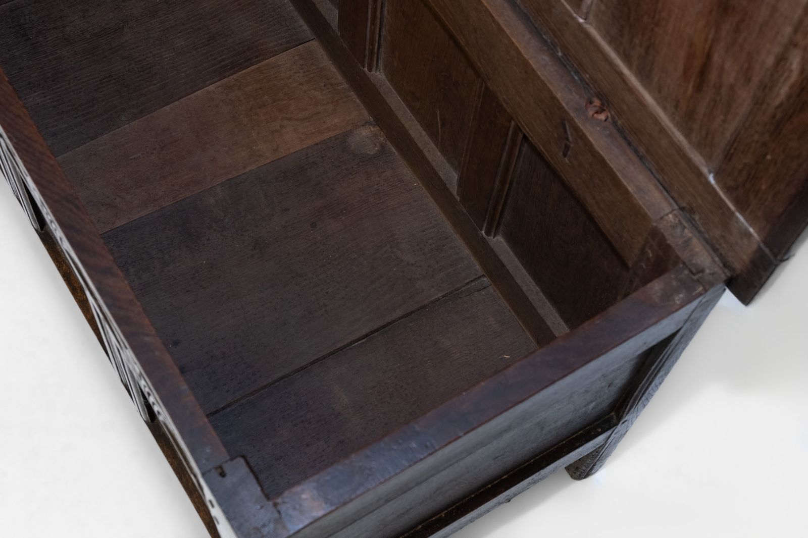 Charles II Oak Panel Coffer Chest Circa 1680 photo buy