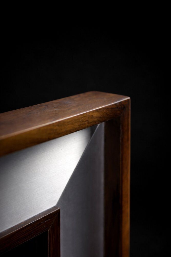 Meubels Vintage Scandinavisch Consoletafel Met Spiegel, Model Ambassador, Van Fröseke Nybrofabriken Ab, Jaren 1970 – Set Van 2 photo