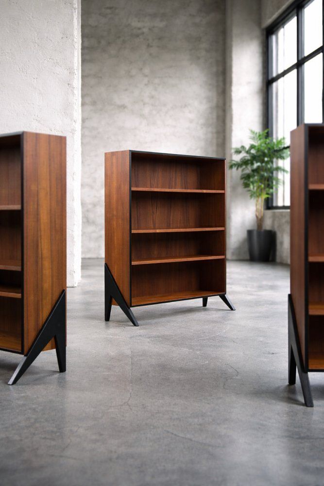 Furniture Mid Century Scandinavian Modern Teak Bookcase, 1960s photo