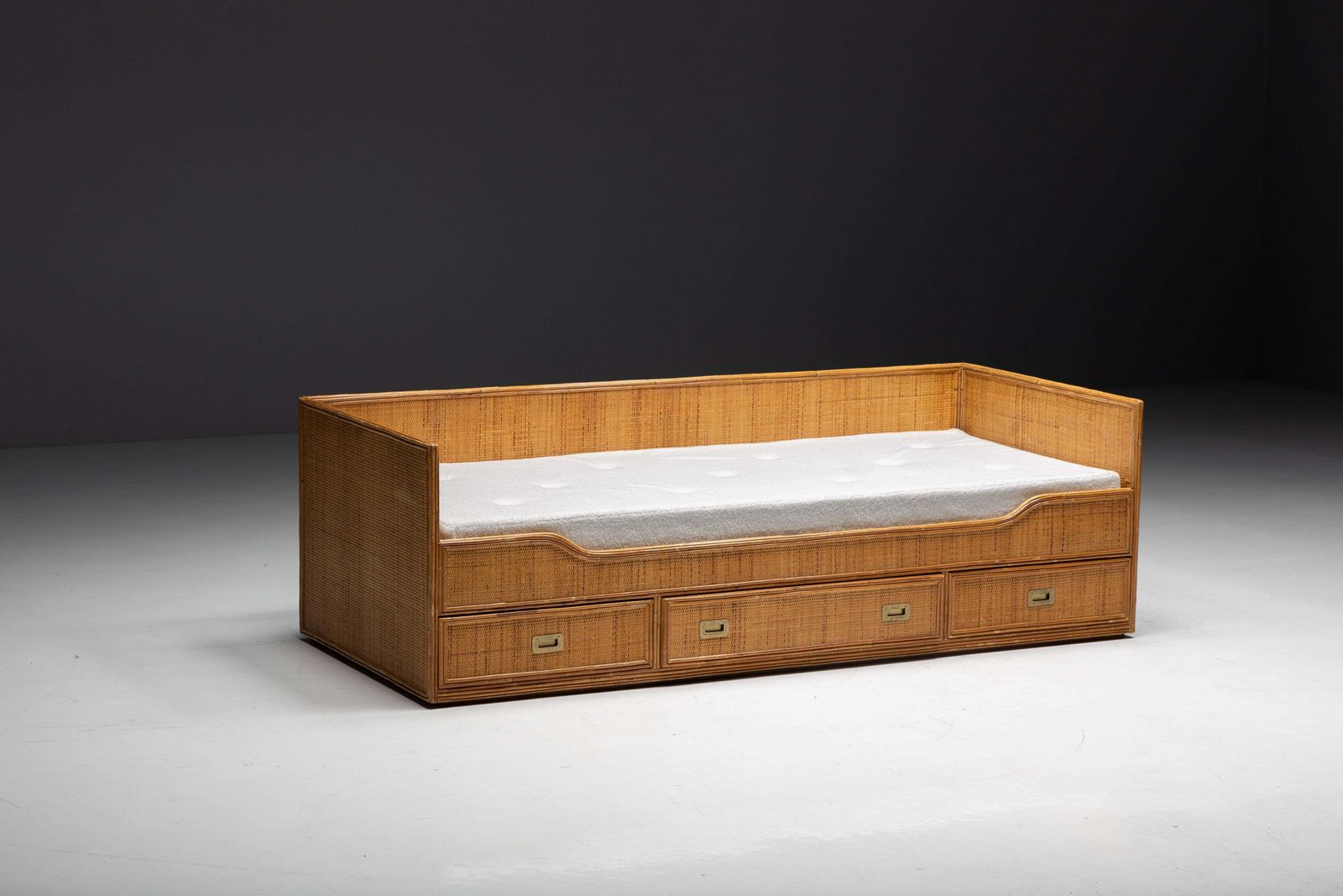 Furniture Bamboo Daybed By Vivai Del Sud, Italy, 1970s photo